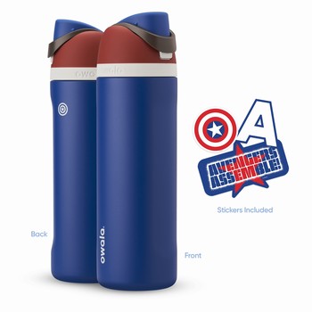 Owala 24oz Marvel Water Bottles Blue | OUSALJ469